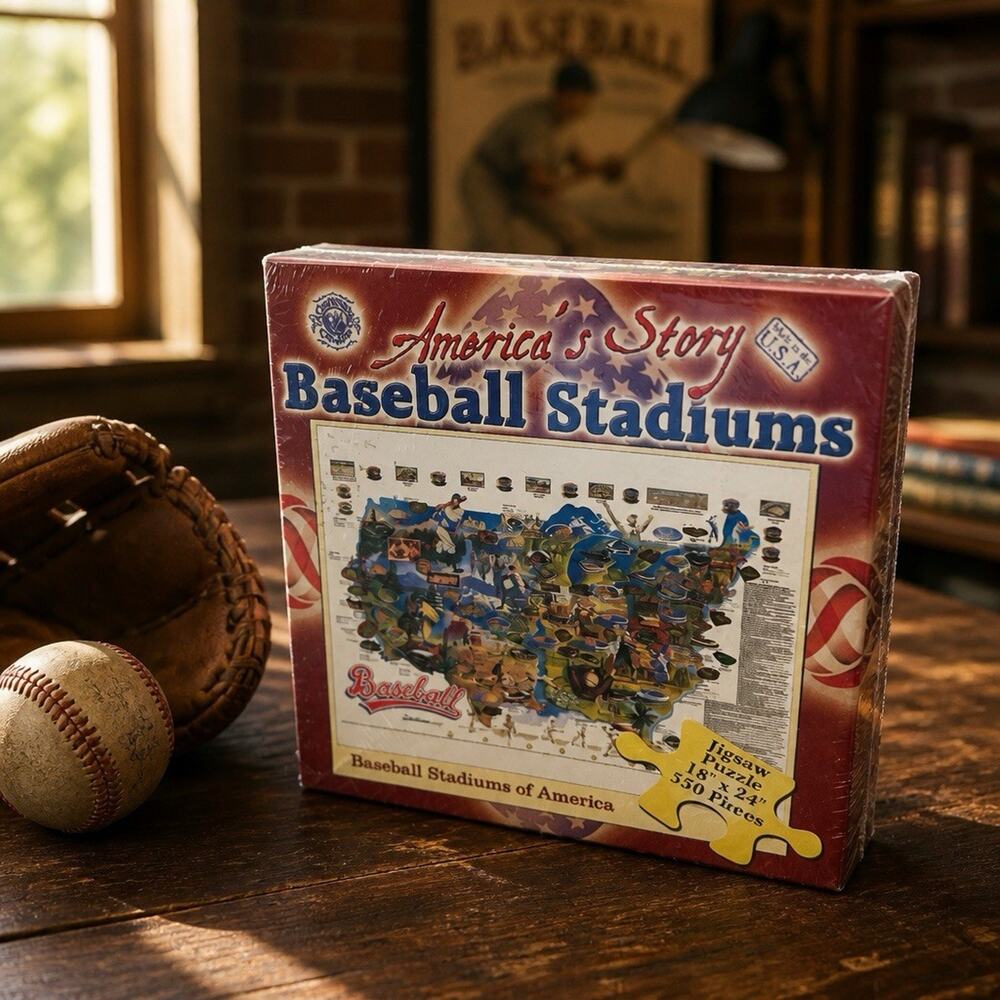 America's Story Baseball Stadiums of American 550 Piece Puzzle SEALED